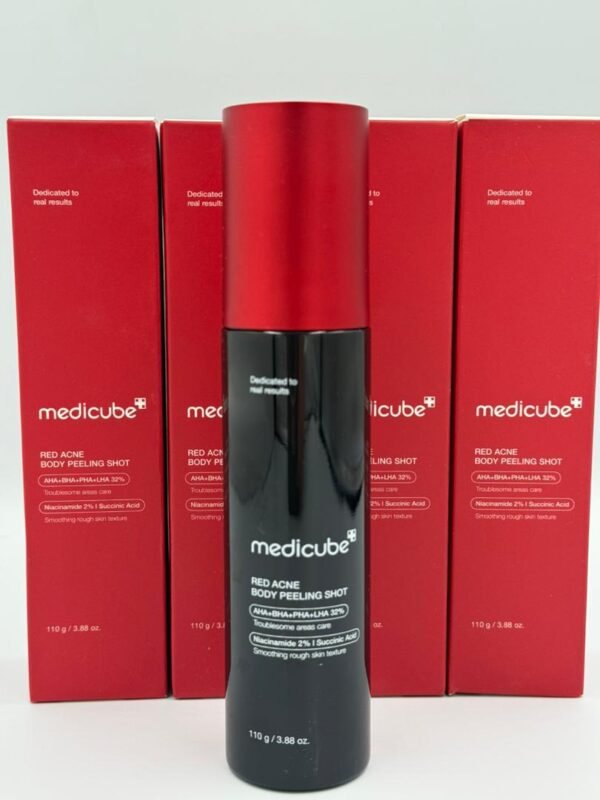 WhatsApp Image 2025-12-03 à 08.53.04_a38aab6b Medicube Red Acne Body Peeling Shot – Peeling Anti-Acné Corps 32% AHA·BHA·PHA·LHA (110g)