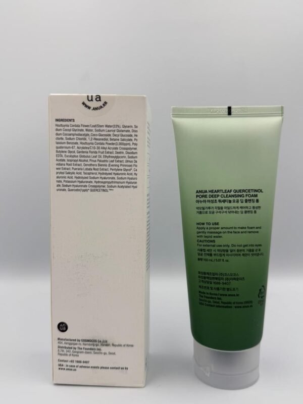 ANUA Heartleaf + BHA Quercetinol™ Pore Deep Cleansing Foam (150ml)