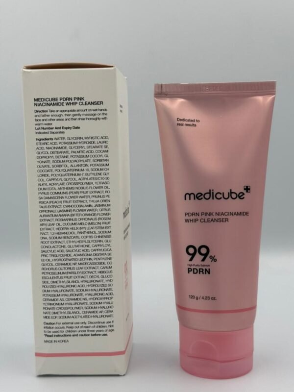 WhatsApp Image 2025-12-03 à 08.56.11_f6966ad1 Medicube PDRN Pink Niacinamide Whip Cleanser – 99% PDRN (120g)